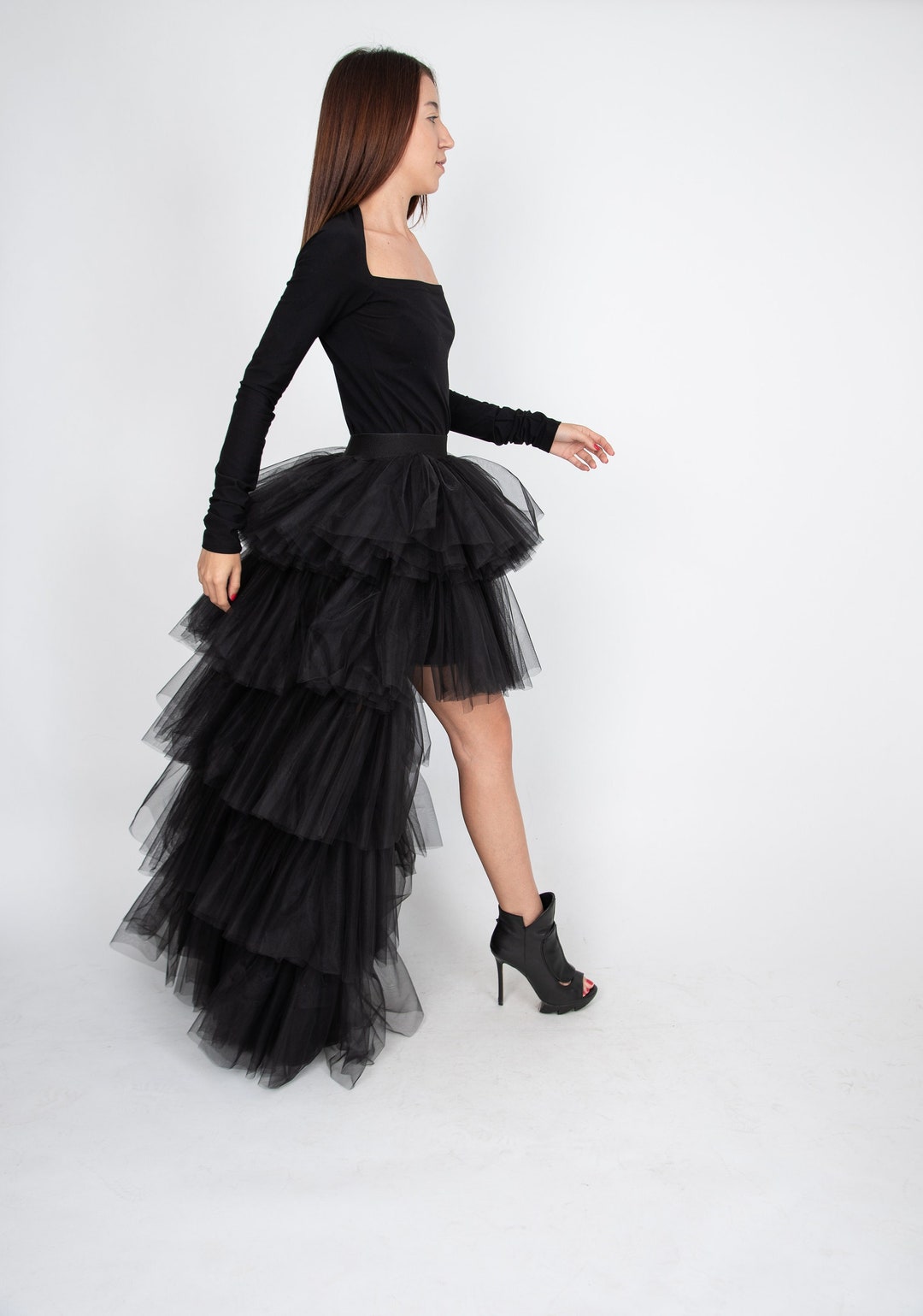 Women Tulle Skirt/black Skirt/princess Skirt/skirt/long Maxi Women Tulle Skirt/black Skirt/princess Skirt/skirt/long Maxi