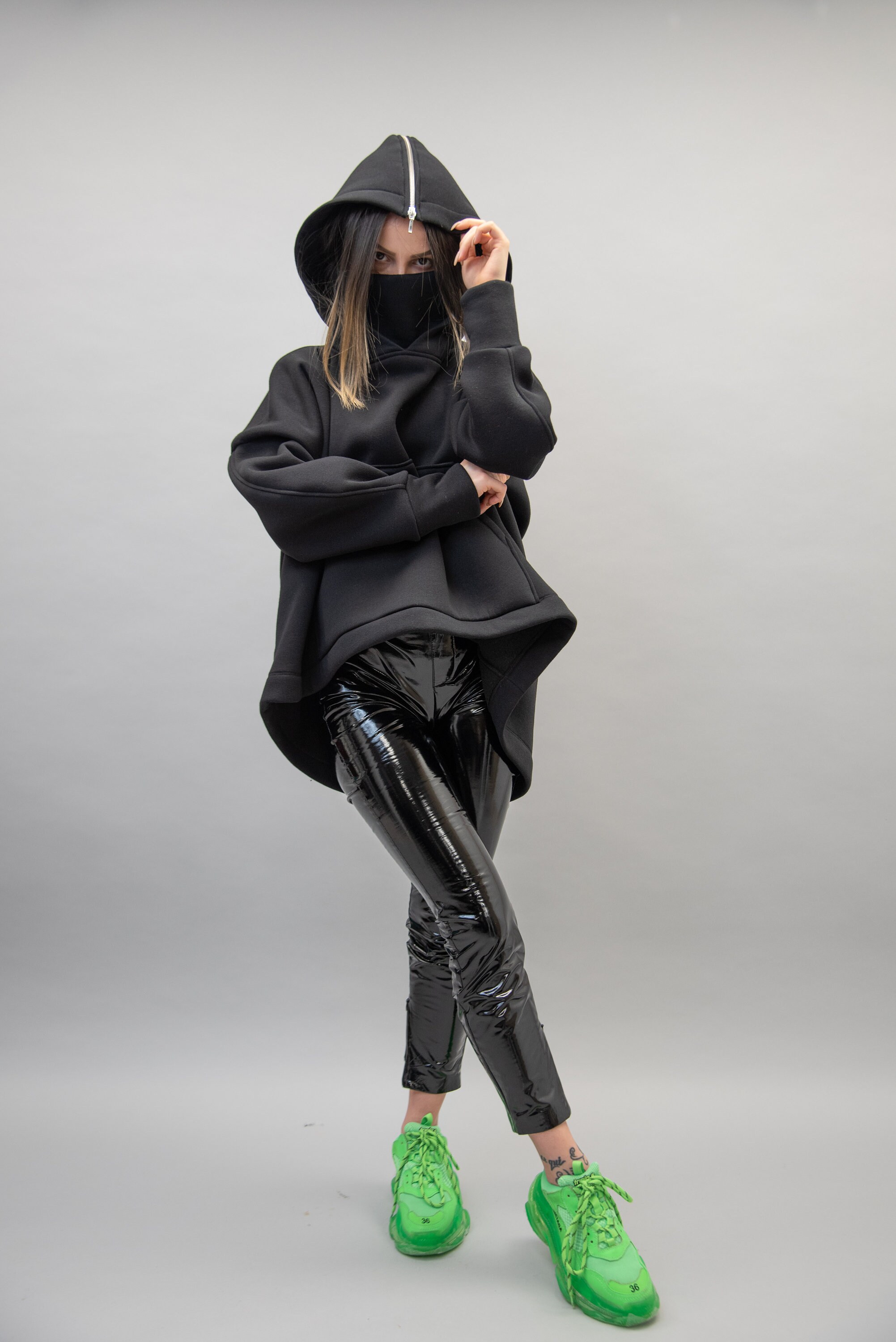 Jeniffer knit hoodie set andmary ブラック andmary on X: 