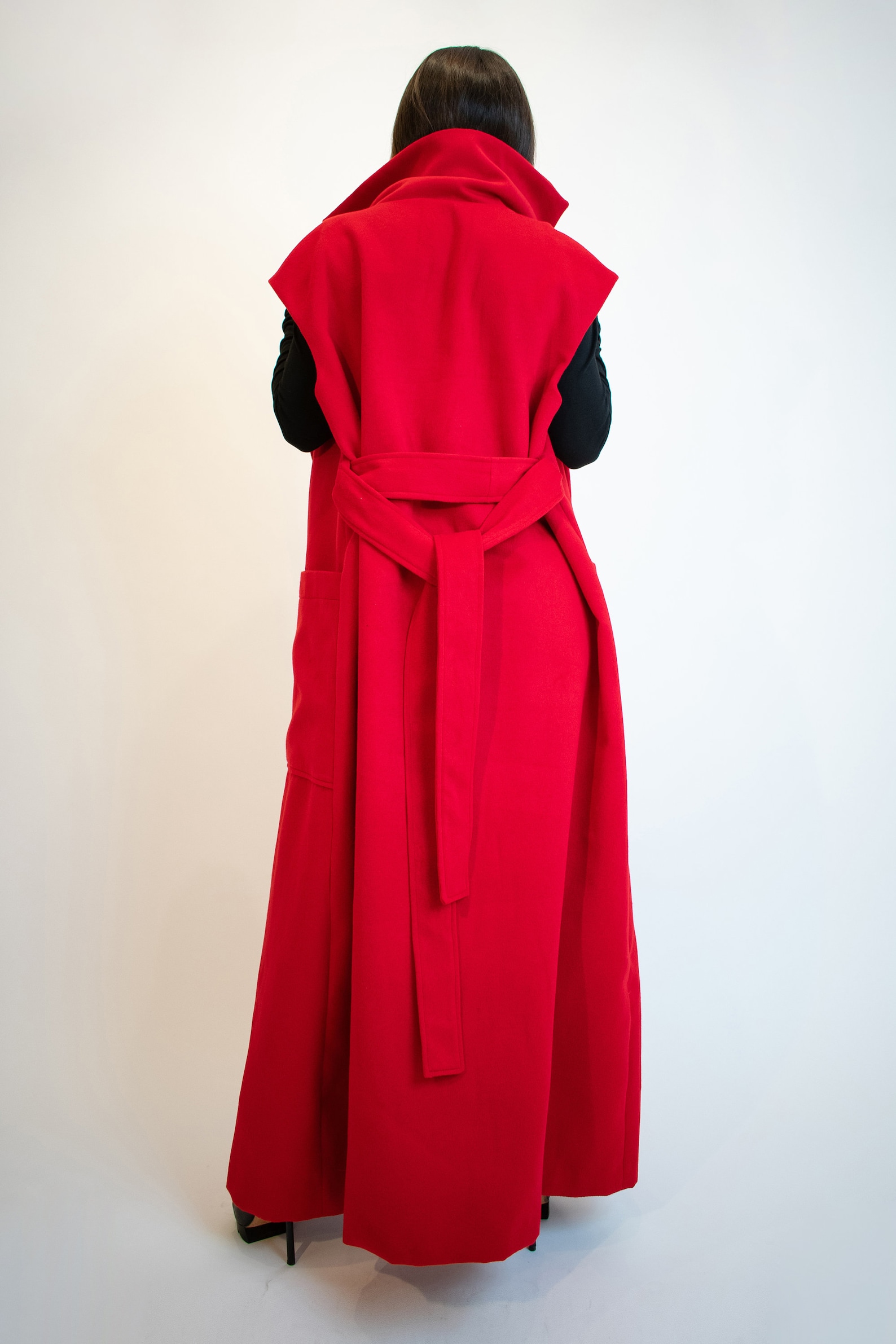 Collared Neck Vest with Pockets main image 0