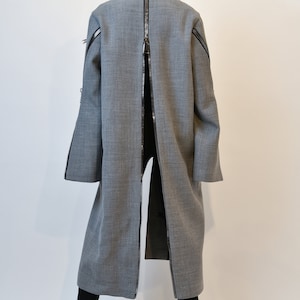 Patch Pocket Coat/long Wool Coat/all Season Collar Coat/straight Cut ...