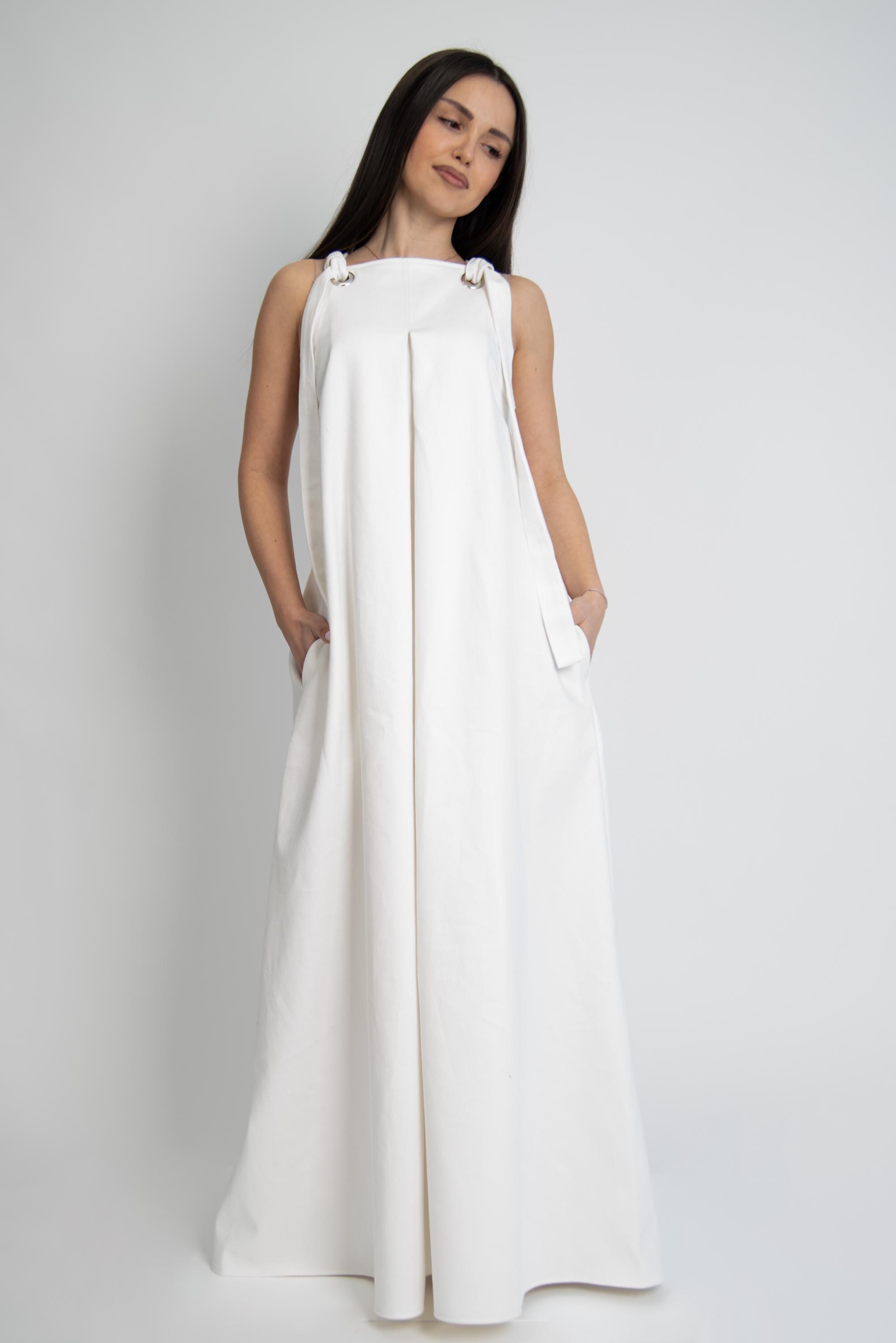 white denim maxi dress white christmas dresses Indigo Maxi Dress - White Denim