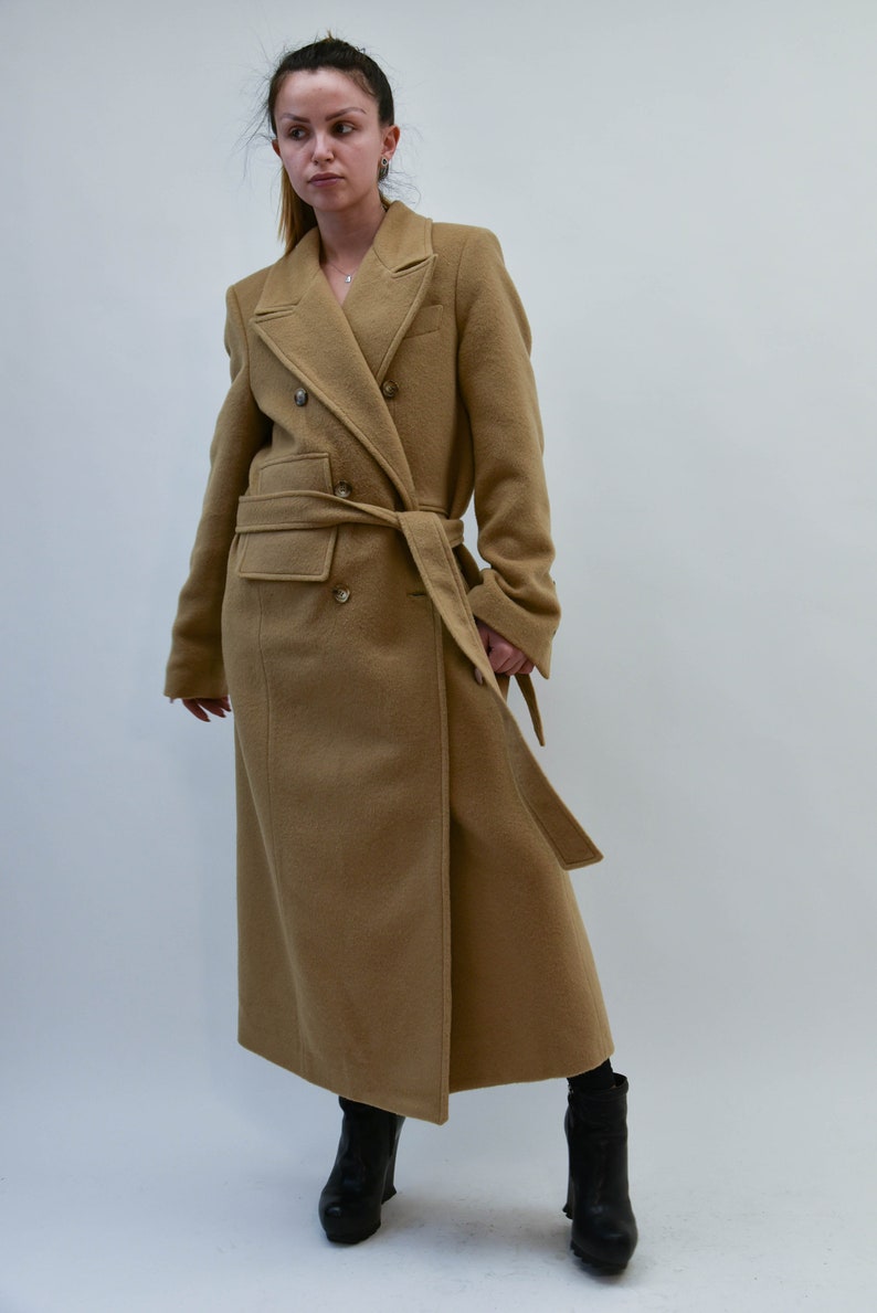 Handmade Wool Coat/Winter Coat/Cashmere Wool Coat/Long Sleeve | Etsy