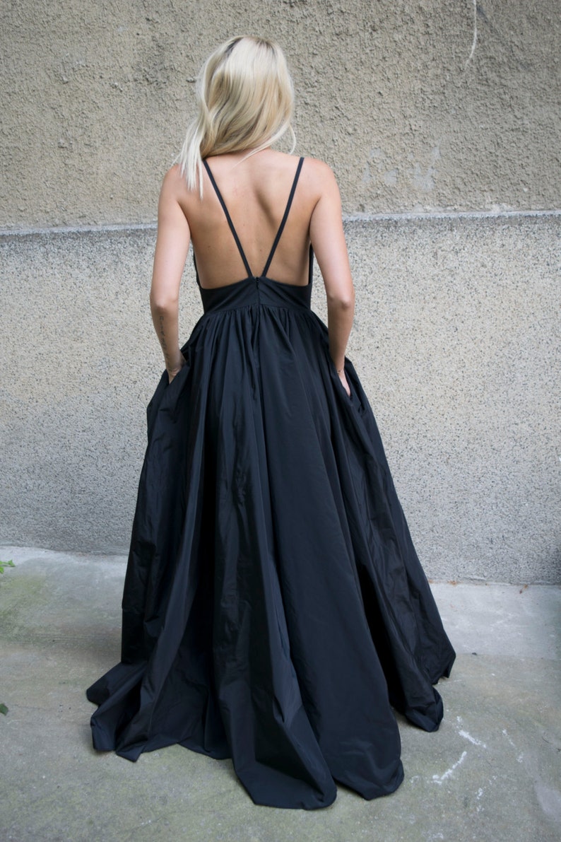 Regular - Stretch Taffeta Party Dress with Tie Waist Detail