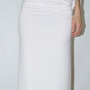Maxi Dress/Asymmetrical Maxi Tunic/Handmade White Kaftan/White Summer Dress/Top/Cotton Dress/White Tunic/White Dress/White Casual Top/F1114 image 4