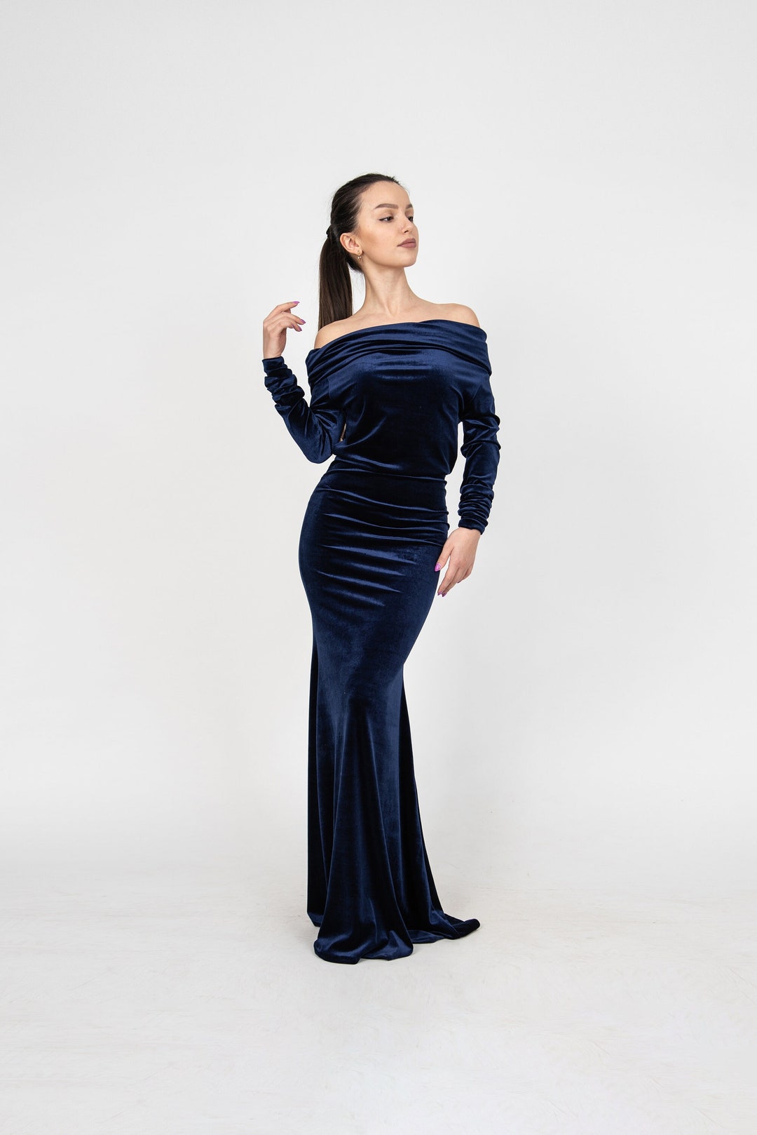 スーツ・フォーマル・ドレス SOUFFLE SLEEVE VELOUR DRESS Skye Floral Burnout Velvet Dress