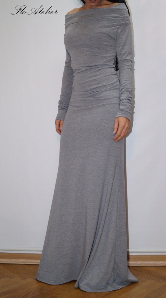 long sleeve long dress casual