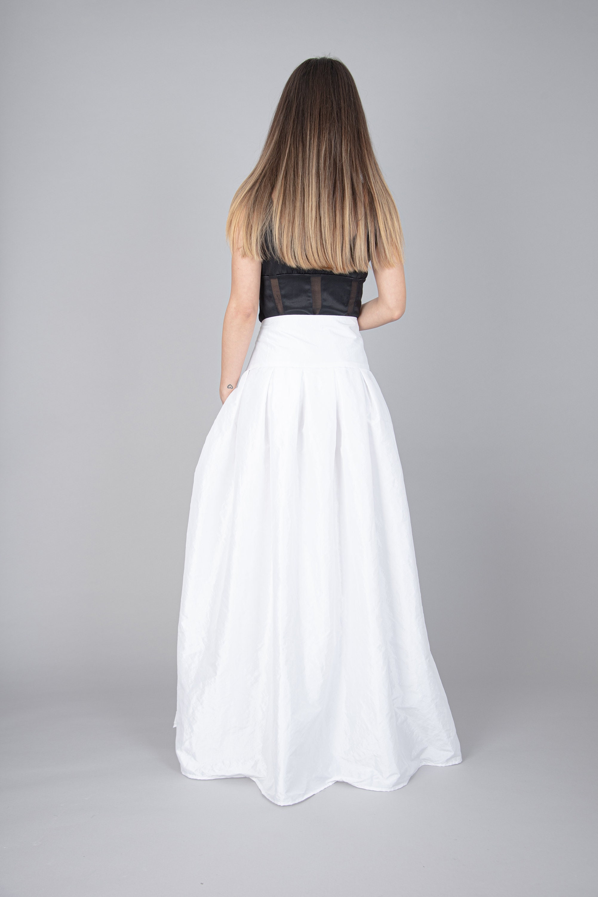 White maxi skirt clearance 48