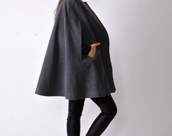 Winter Cape Coat/jacket for Women/wool Cape/cape Jacket