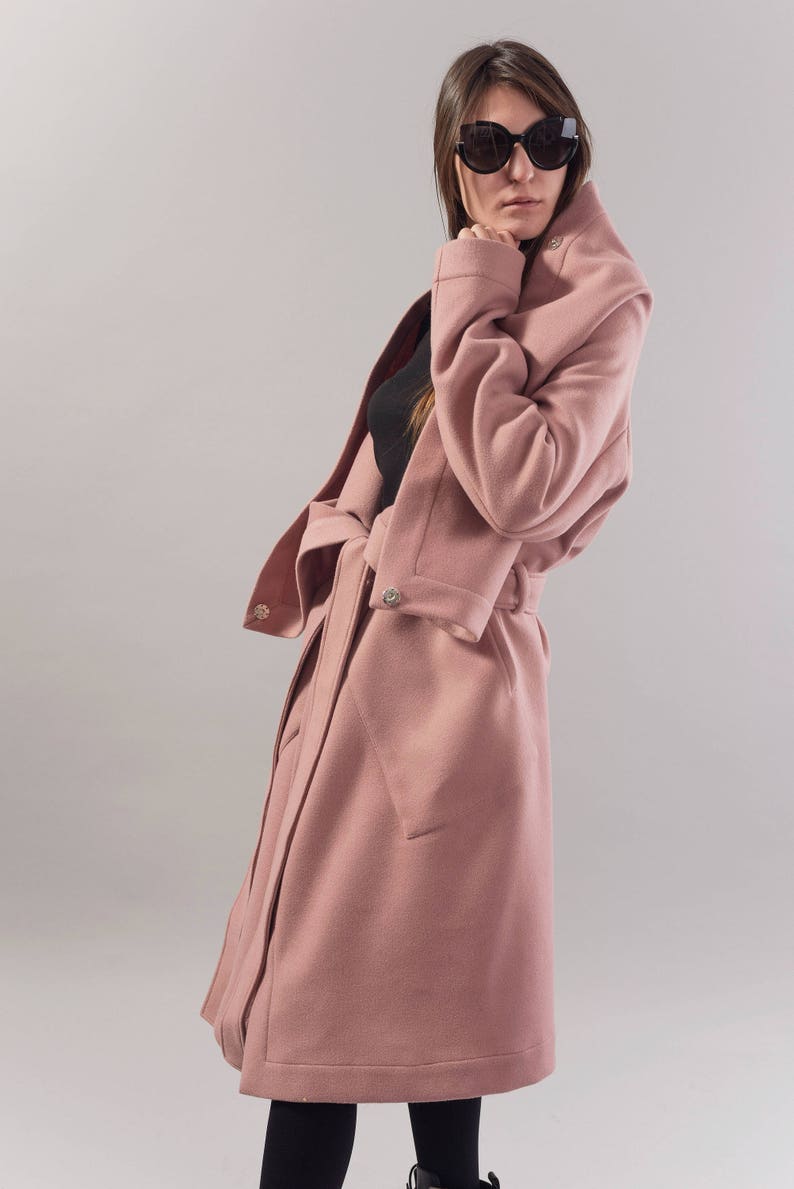 pale pink coat womens