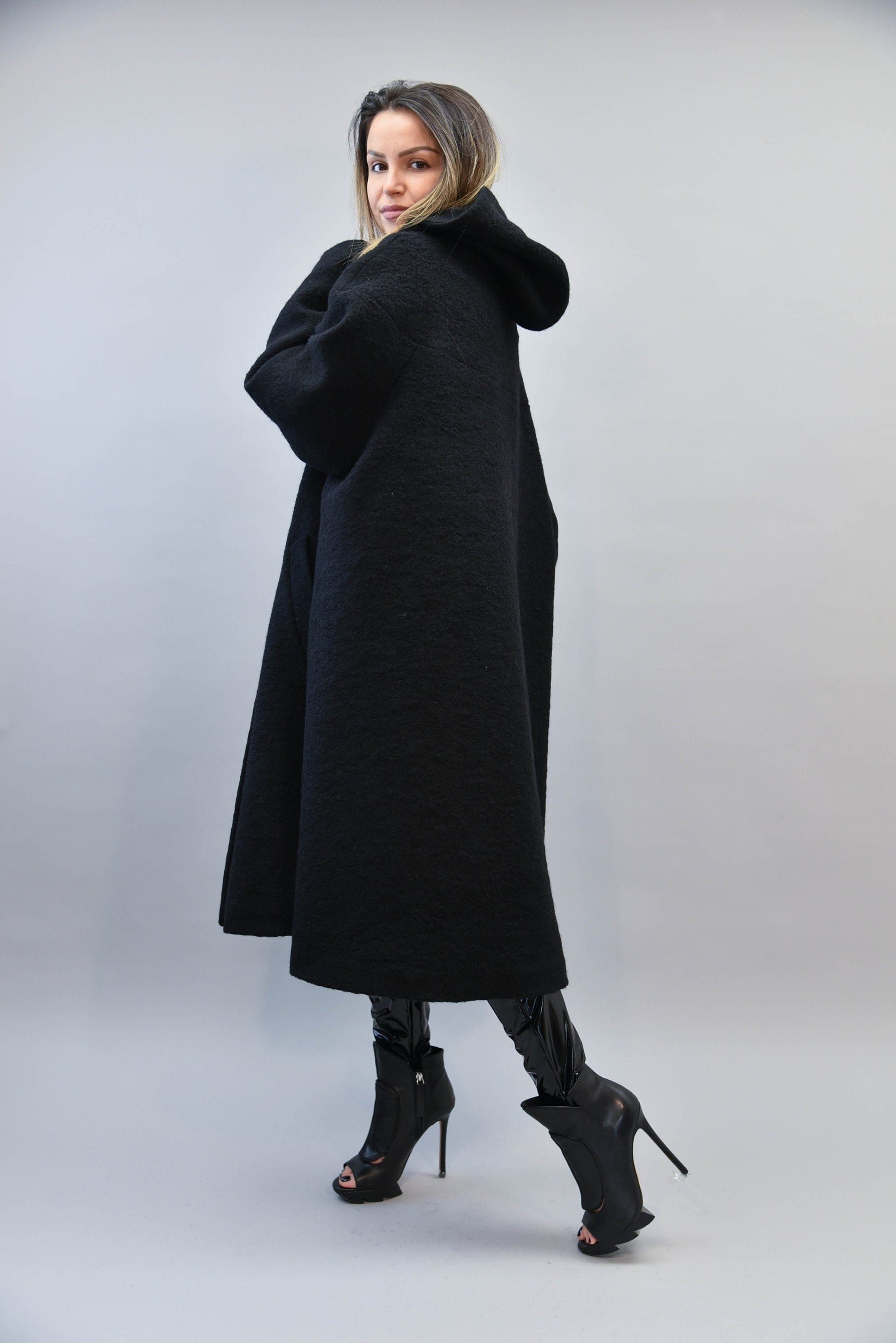 Manteau D'équitation Femme Regency4 - Noir, En Laine - Taille ? (occasion)
