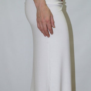 Maxi Dress/Asymmetrical Maxi Tunic/Handmade White Kaftan/White Summer Dress/Top/Cotton Dress/White Tunic/White Dress/White Casual Top/F1114 image 2