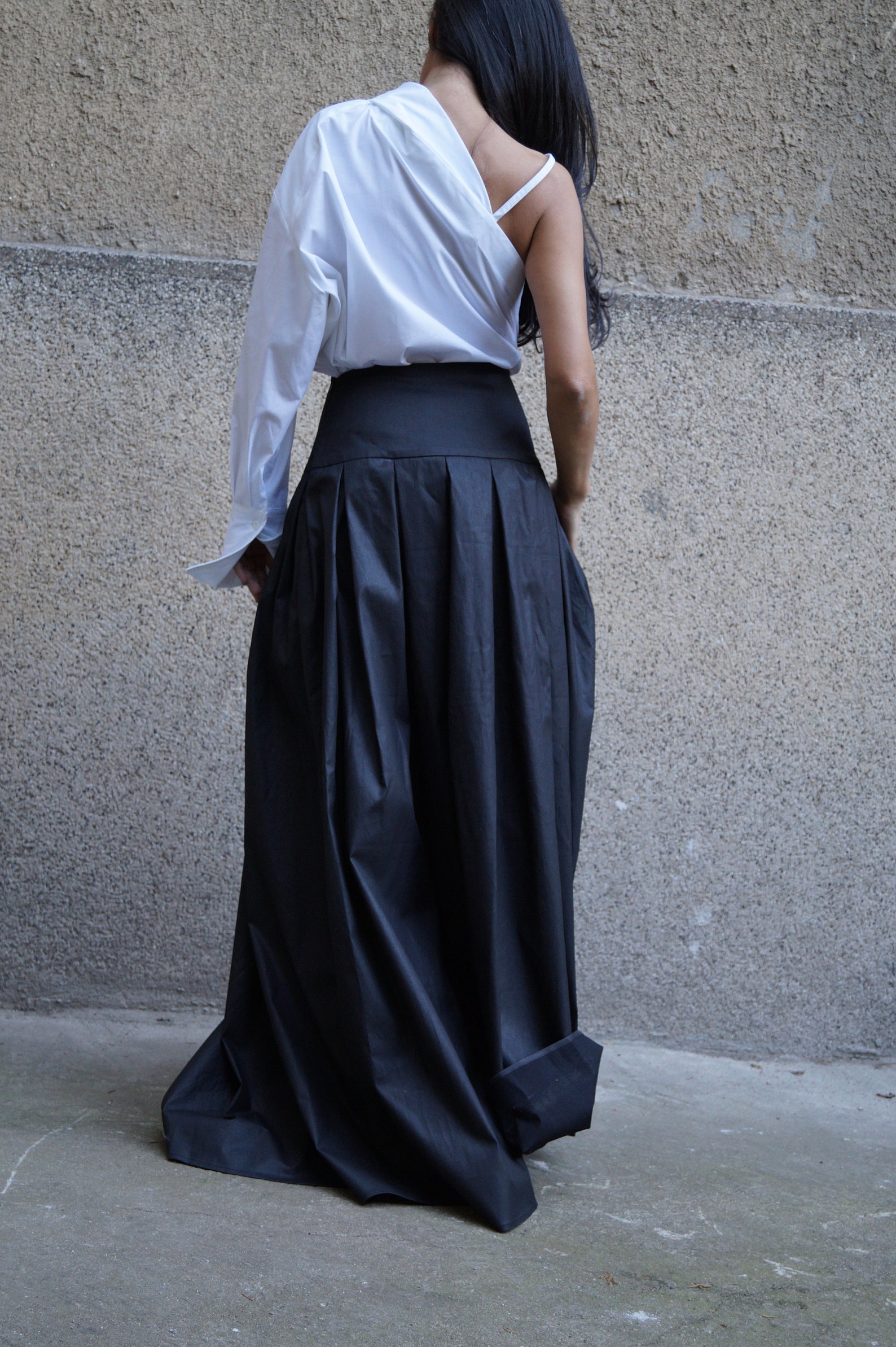 XXL XXXL Skirt/long Skirt/maxi Skirt/lovely Black Skirt/high Etsy