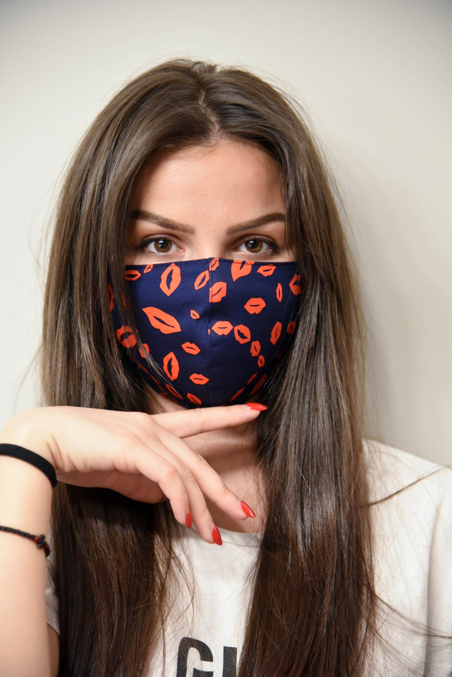 Bluered Face Mask With Filter/activity Accessory/washable Etsy