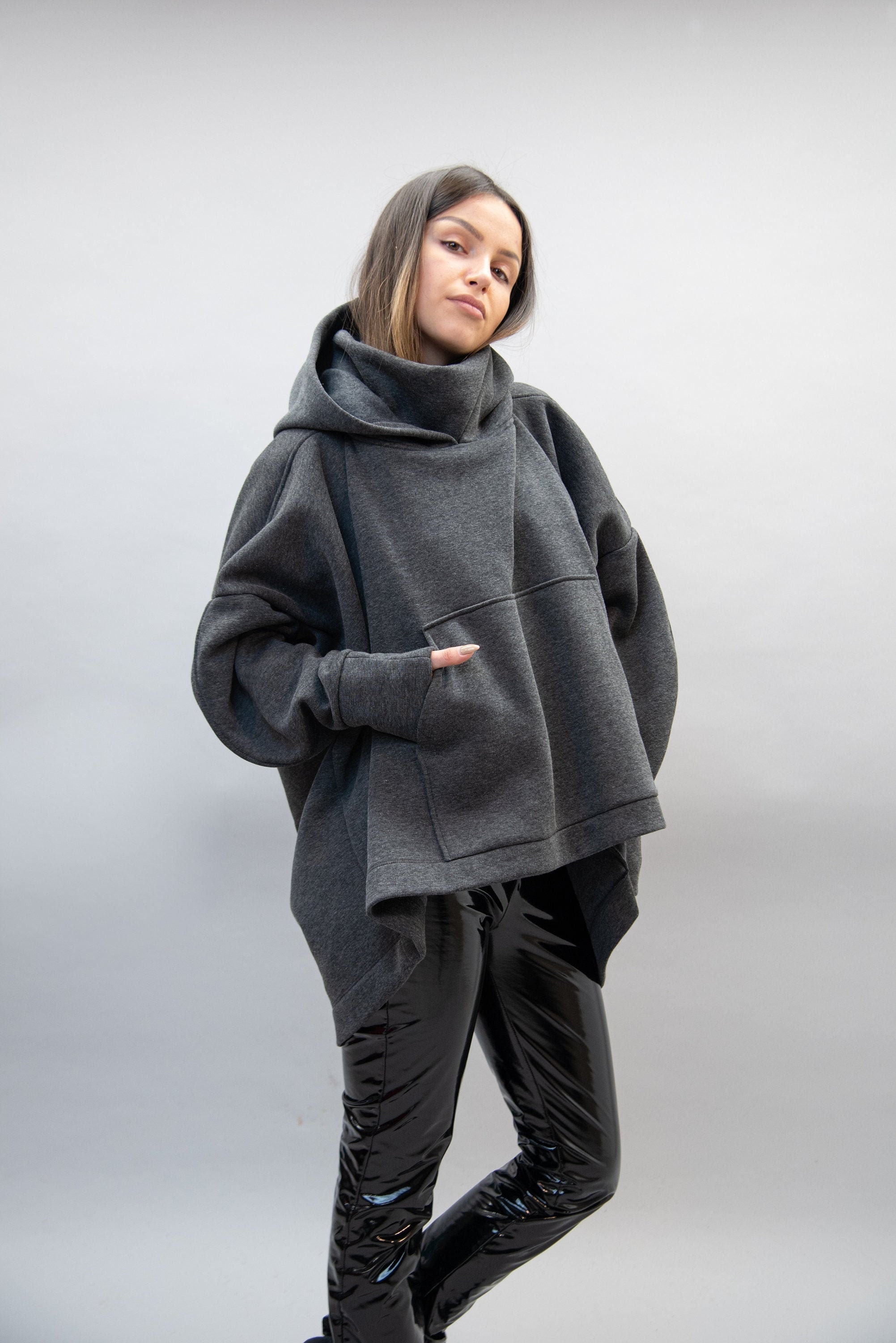 High Neck Hoodie -  Canada