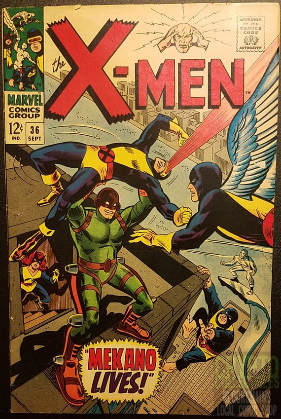 Uncanny X Men 36 1967 Comic Book Etsy