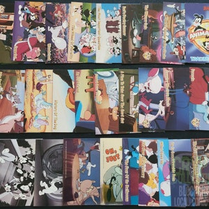 Lote de 30 cartas Animaniacs, inclui Mini Cel e cartas especiais (1995) Cromos colecionáveis