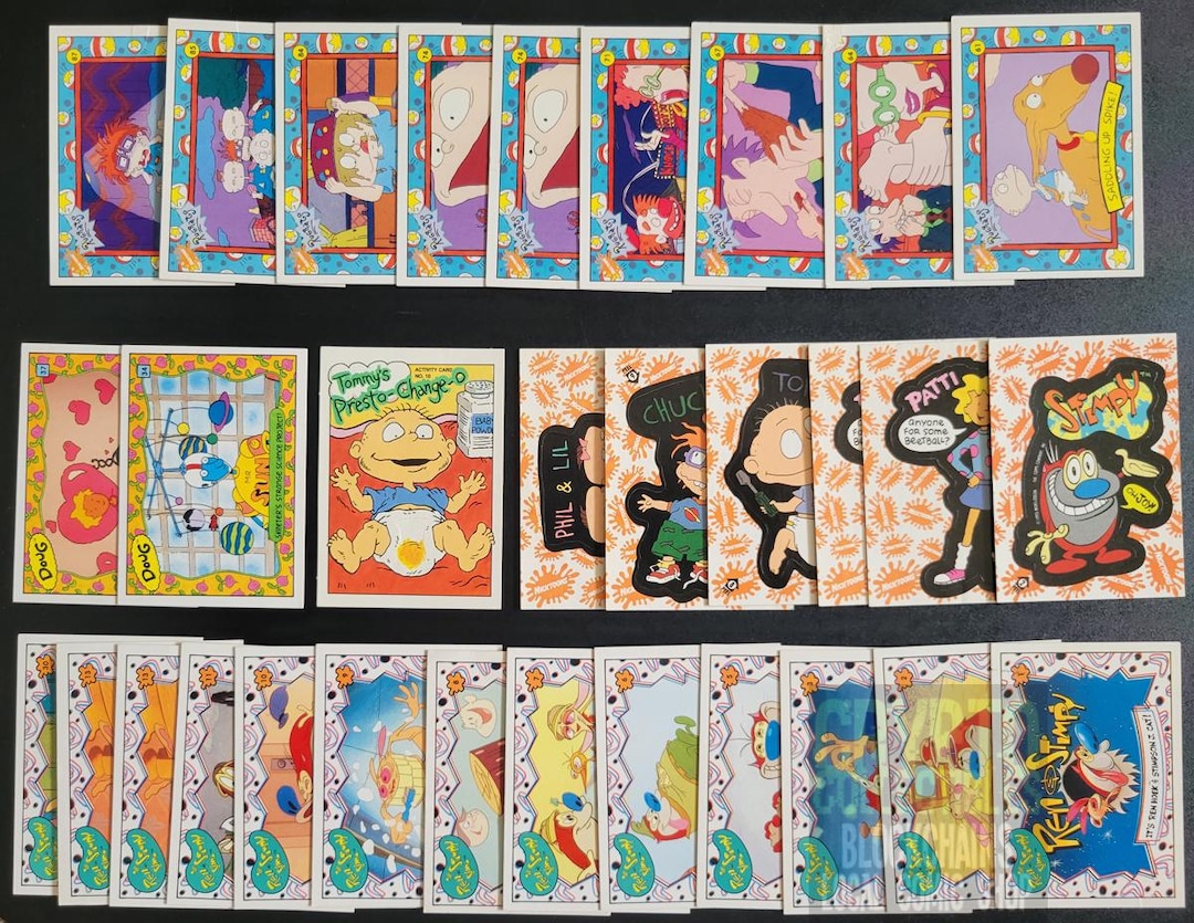 Nickelodeon Nicktoons 31 Card Lot, Includes Stickers and Activity