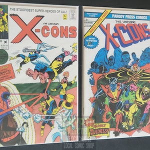 Unfunny X-Cons #1 Both Covers (1992) Comic Book