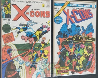 Unfunny X-Cons #1 Both Covers (1992) Comic Book