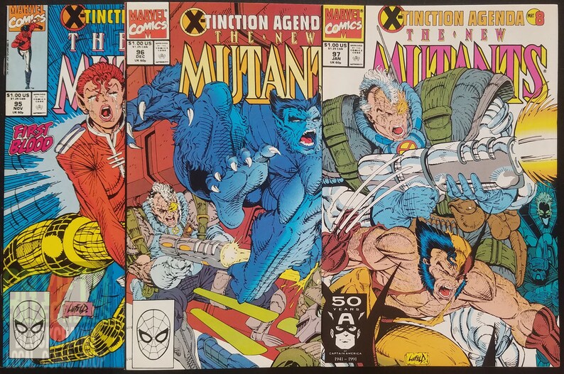 New Mutants 59 Issue Lot, Issue 1 Signed by Bob McLeod 1983-1991 Comic Books image 8