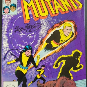 New Mutants 59 Issue Lot, Issue 1 Signed by Bob McLeod 1983-1991 Comic Books image 1