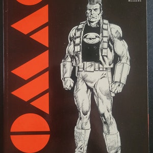 May include: A black and white comic book cover featuring a character with a mohawk hairstyle wearing a black shirt with a white circle on it and a white jumpsuit. The character is standing in front of a red and white geometric design. The cover also includes the title "CRYPTO" and the text "By John Byrne".