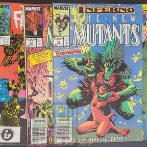 New Mutants 59 Issue Lot, Issue 1 Signed by Bob McLeod 1983-1991 Comic Books image 9