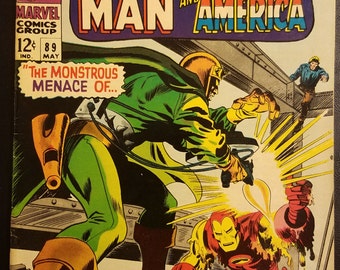 Tales of Suspense #89 con Iron Man y el Capitán América (1967) Comic Book
