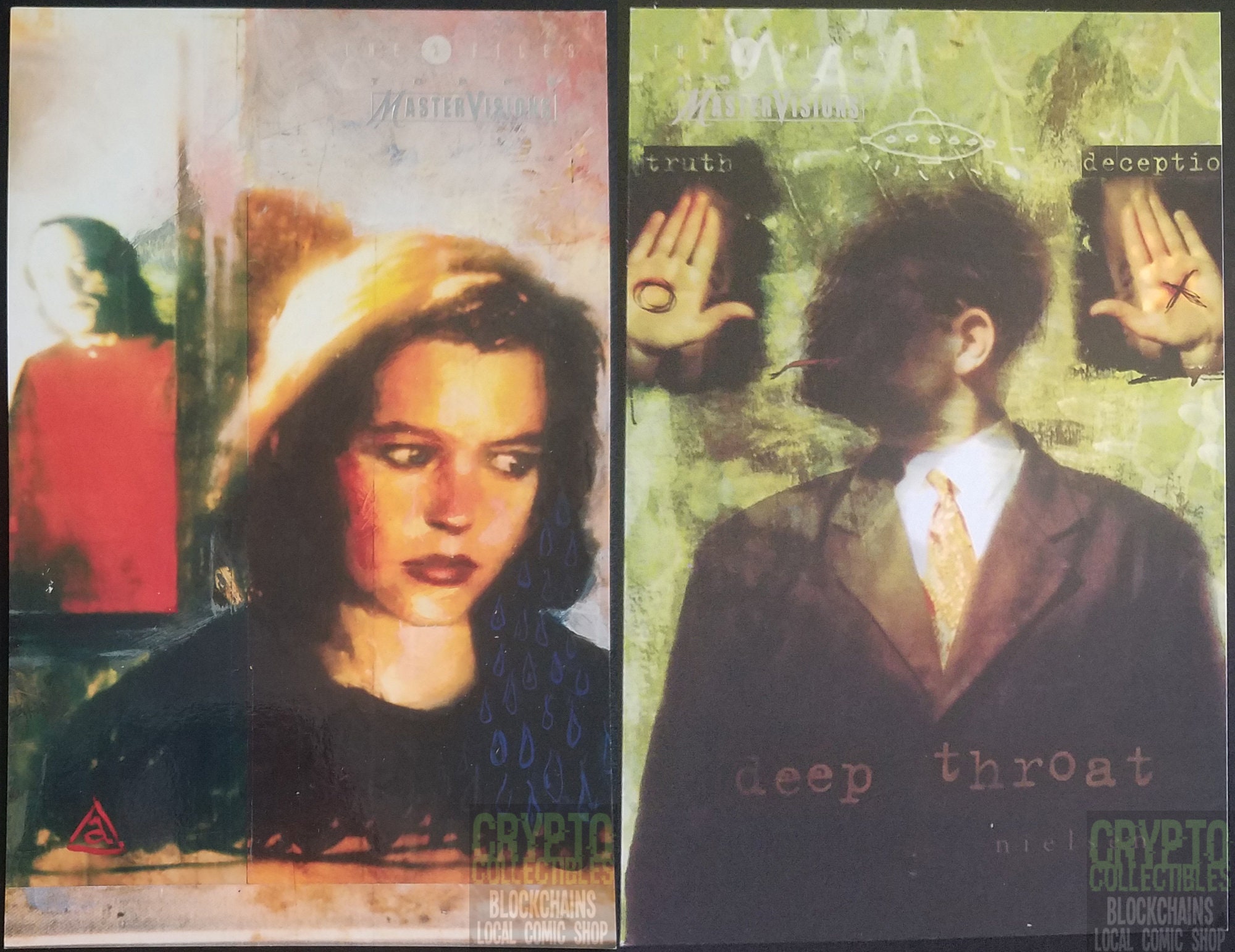 X-files Topps Master Visions Oversized Artwork Cards - 13 Card Lot