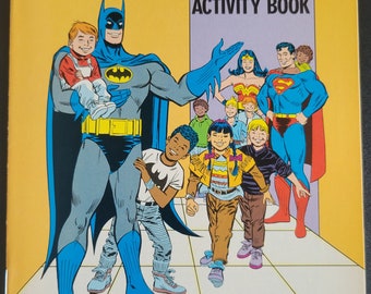 DC Comics Super Heroes Good Health Activity Book #1 (1989) Comic Book