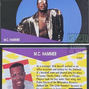 MC Hammer ProSet SuperStars MusiCards (1991) Sammelkarte
