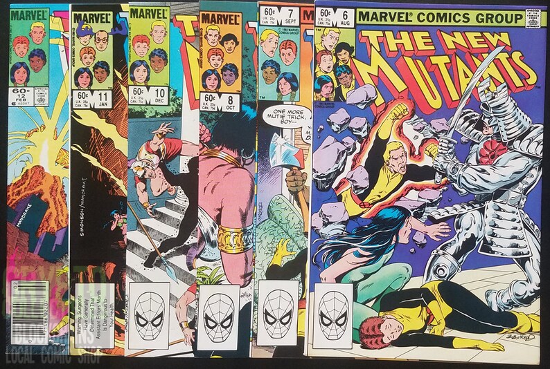 New Mutants 59 Issue Lot, Issue 1 Signed by Bob McLeod 1983-1991 Comic Books image 2