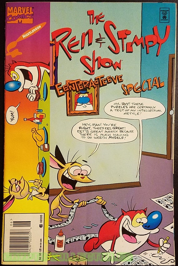 Ren Stimpy Eeenteracteeve Special 1 1995 Comic Book Etsy