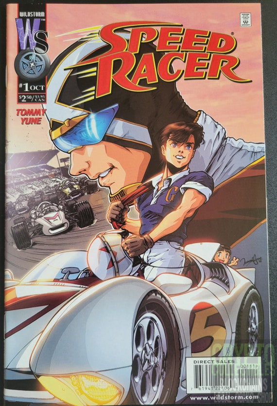 SPEED RACER & THE MACH 5 ORIGINAL COMIC ART COLOR SKETCH 2 ON CARD STOCK