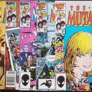 New Mutants 59 Issue Lot, Issue 1 Signed by Bob McLeod 1983-1991 Comic Books image 4