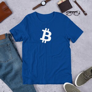Bitcoin White B T-Shirt