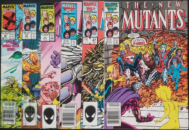 New Mutants 59 Issue Lot, Issue 1 Signed by Bob McLeod 1983-1991 Comic Books image 5