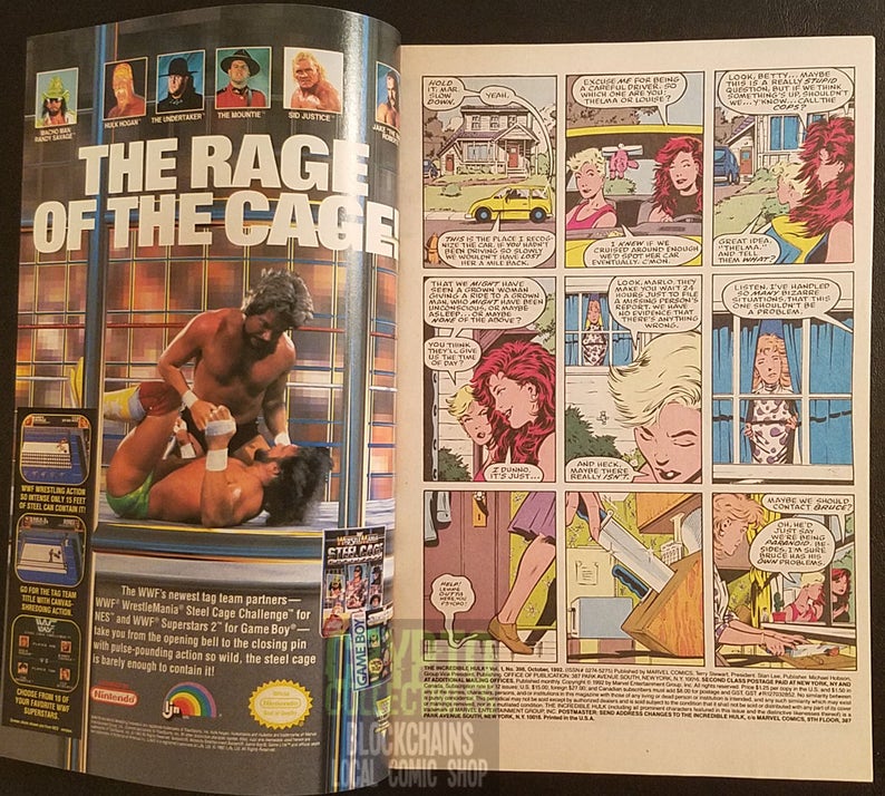 The Incredible Hulk 398 1992 Comic Book Etsy