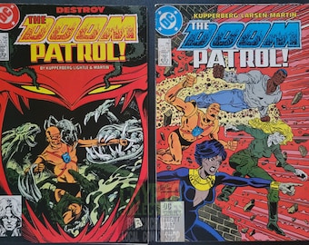 Doom Patrol 7 Issue Lot  (1987-1991) Comic Books