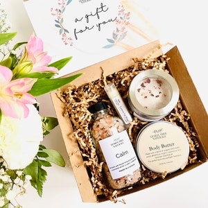 Cadeau de remerciement pour les employés, Cadeau d'anniversaire pour elle, Coffret cadeau avec carte | Cadeau pour maman, kit soins personnels, cadeau spa, cadeau d'entreprise