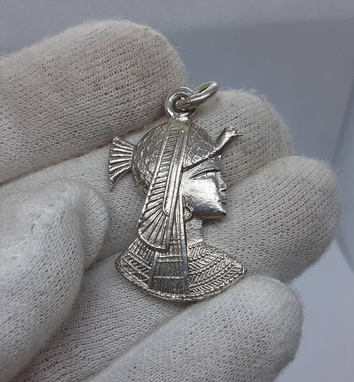 Egyptian Sterling Silver Pendant Etsy