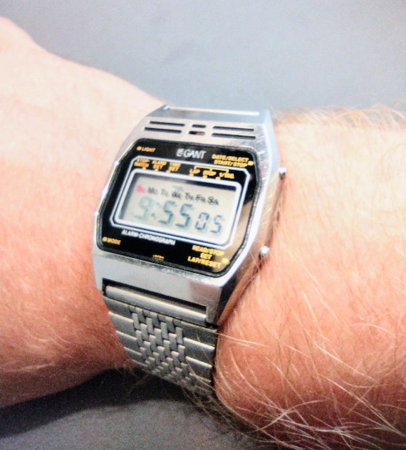 Vintage 1970 S LE GANT Rare SEIKO Y709 4039 A1 Mens Alarm Chrono Digital Watch Etsy Canada