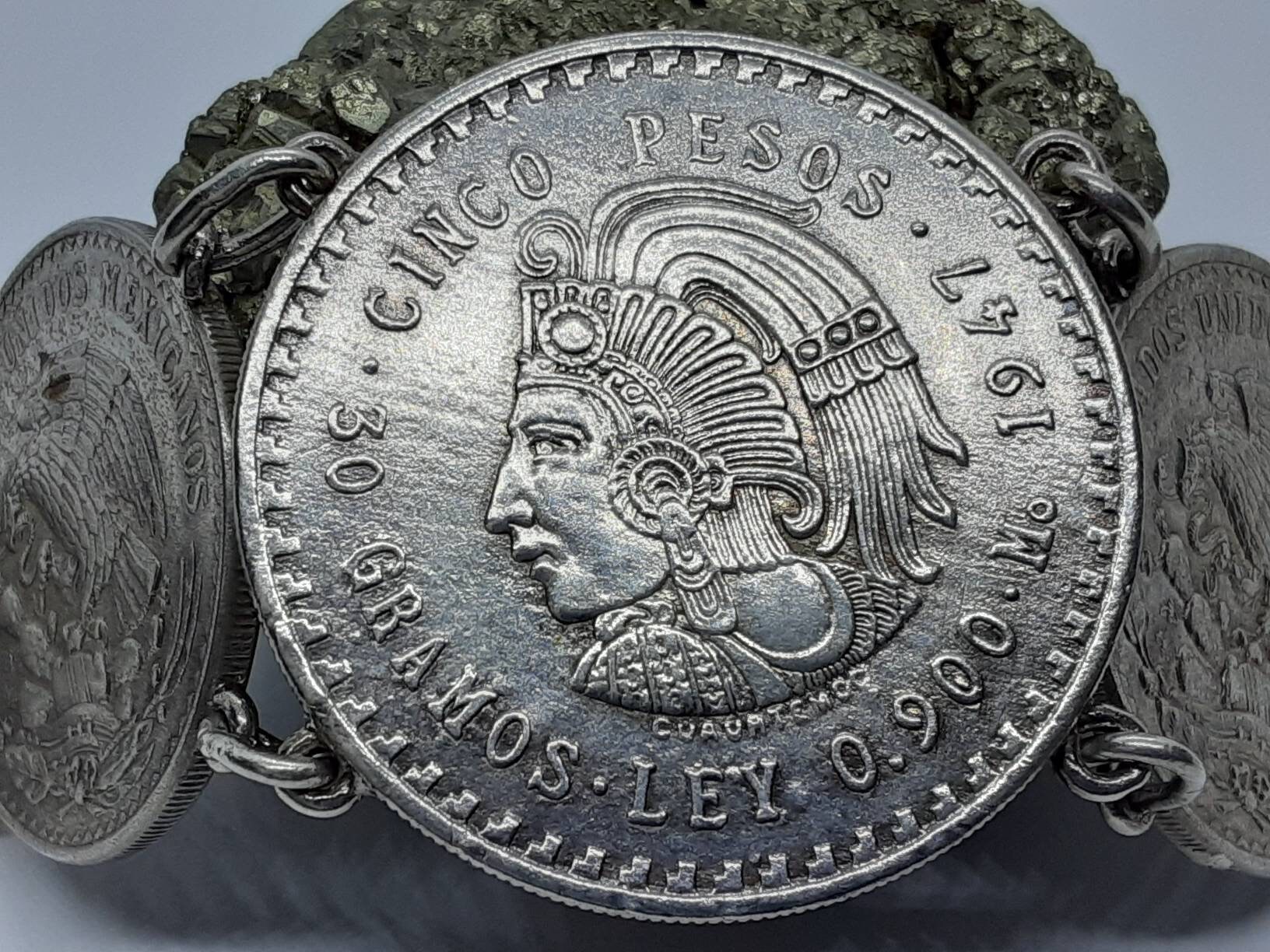 Vintage Mexican Silver Multi Coin Bracelet - Etsy
