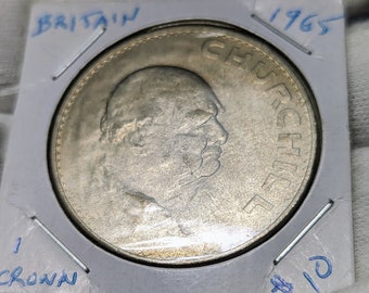 1965 British 10 Dollar Winston Churchill Commemorative Coin