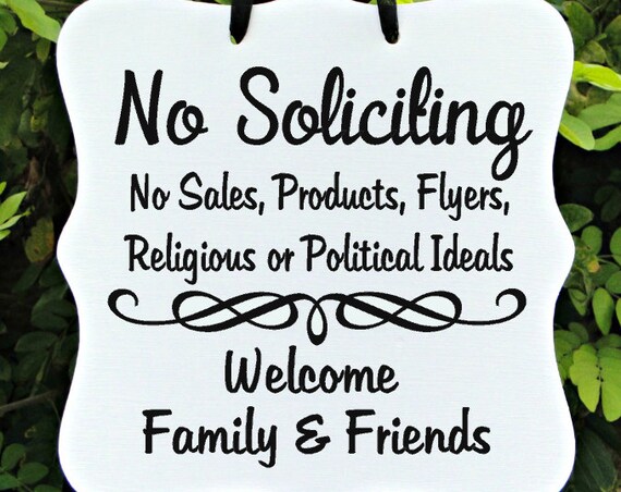 No Soliciting Sign, Welcome Sign, Family, Friends, Front Door Sign, Home Decor, Custom Wood Sign