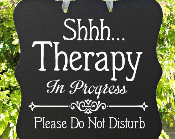 Therapy In Progress Sign, Physical Therapy Sign, Business Sign, Door Sign, Patient, Appointment, Meeting, Do Not Disturb, In Session Sign