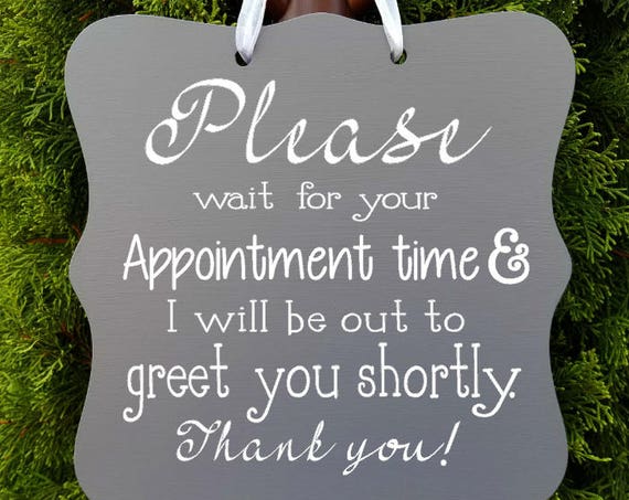 Appointment Sign, Office Sign, Business Sign, Door Sign, Client, Staff, Counseling, Meeting, In Session, Thank You, Greeting