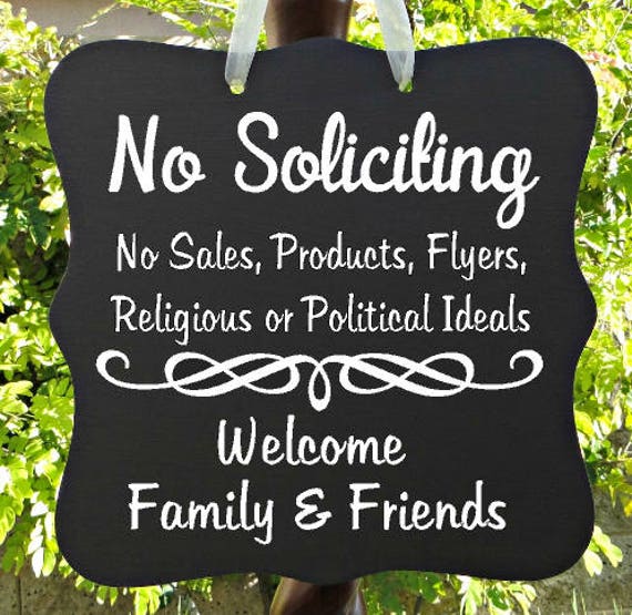 No Soliciting Sign, Welcome Sign, Family, Friends, Front Door Sign, Home Decor, Custom Wood Sign