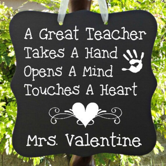 Teacher Appreciation Sign, Personalized Gift, Preschool, Elementary