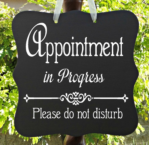 Appointment In Progress, Sign, Office, Business, Door Sign, Client, Staff, Counseling, Meeting, Private, Do Not Disturb, In Session